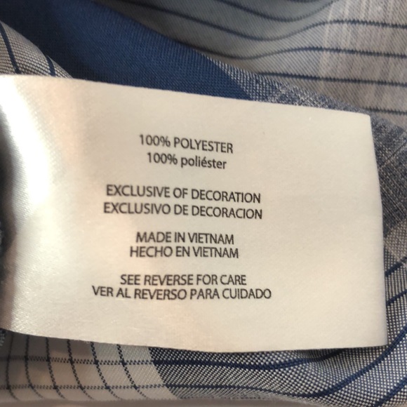 Orvis  XL Blue Plaid Button Down Short Sleeve Double Button Chest Pockets - Picture 5 of 5